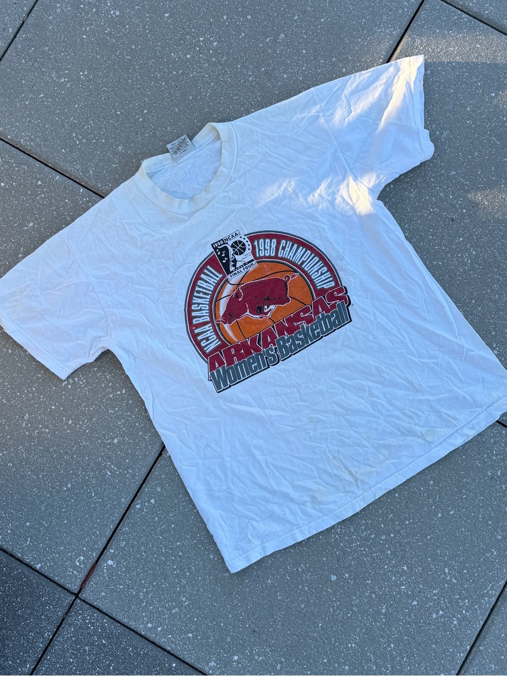 1998 NCAA Arkansas Women’s Basketball Final Four tee shirt